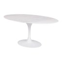 Ver imagem 1 de Mesa Saarinen Oval Espirito Santo 135x90cm - Base Branca mgsaarinen