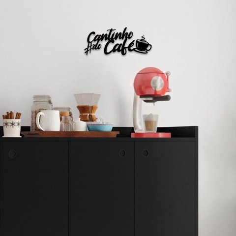 Cantinho do Café Placa Frase Decoração Parede Quadro Preto