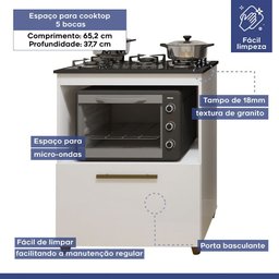 Cozinha Completa Blumenau 6 Portas Kaiki Móveis - 8