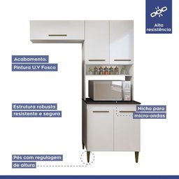 Cozinha Completa Blumenau 6 Portas Kaiki Móveis - 9