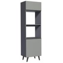 Ver imagem 1 de Torre Quente 60cm 2 Portas 2 Nichos com Pés Nice Madesa