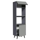 Ver mais imagens de Torre Quente 60cm 2 Portas 2 Nichos com Pés Nice Madesa