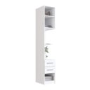 Ver imagem 4 de Guarda Roupa Modulado 100% MDF 3 Peças com Mesa de Cabeceiras Direita e Esquerda Aéreo 6 Portas e 4