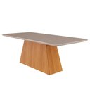 Ver imagem 6 de Conjunto de Mesa de Jantar Tampo de Vidro Off White Helena 2,10 com e 8 Cadeiras Juliana Nature/