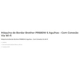 Máquina de Bordar Brother 6 Agulhas Pr680w com -wi-fi - 9