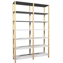 Estante 140x38x221 Branca - 1
