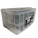 Ver imagem 5 de Maleta Organizadora Multiuso Modular Gde 20 Div Transparente