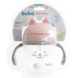 COPO CANUDO E TAMPA VÁLVULA ANTI AR BUBA 12M+ Rosa - 3