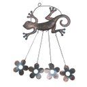 Ver imagem 2 de Sino Dos Ventos Lagarto Flores Kit 3 Unidades Jardim Varanda Enfeite Quintal Decoraçao Rustico Ideal