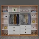 Ver imagem 2 de Guarda-roupa Casal 6 Portas e 6 Gavetas Rivoli Bom Pastor