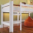 Ver imagem 7 de Cama Infantil Elevada com Escorregador Branco