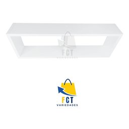 Nicho Duplo Organizador Mdf Sala Banheiro Escritório Quarto - Branco - 8