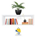 Ver imagem 2 de Nicho Duplo Organizador Mdf Sala Banheiro Escritório Quarto - Branco