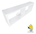 Ver imagem 3 de Nicho Duplo Organizador Mdf Sala Banheiro Escritório Quarto - Branco