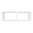 Ver imagem 1 de Nicho Duplo Organizador Mdf Sala Banheiro Escritório Quarto - Branco