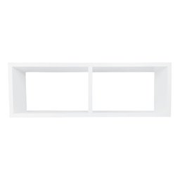 Nicho Duplo Organizador Mdf Sala Banheiro Escritório Quarto - Branco - 1