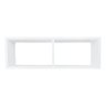 Nicho Duplo Organizador Mdf Sala Banheiro Escritório Quarto - Branco - 1