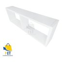 Ver imagem 7 de Nicho Duplo Organizador Mdf Sala Banheiro Escritório Quarto - Branco