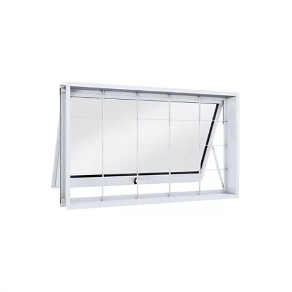 Vitrô Maxim-ar em Aço com Grade Quadriculada 60x80 R120 Evidence - Branco