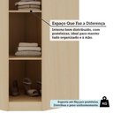 Ver imagem 6 de Guarda Roupa de Canto Mônaco 1 Porta de Bater sem Gavetas MDP MDF Carvalho-Graff Luciane Móveis