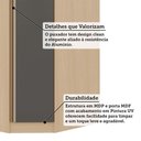 Ver imagem 3 de Guarda Roupa de Canto Mônaco 1 Porta de Bater sem Gavetas MDP MDF Carvalho-Graff Luciane Móveis