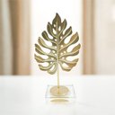 Ver imagem 1 de Folha Dourado Decorativa 15cm em Metal