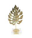 Ver imagem 2 de Folha Dourado Decorativa 15cm em Metal