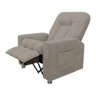 Poltrona do Papai Reclinável Pequim Veludo Capuccino - Gran Belo - 1
