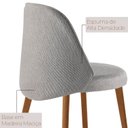 Ver imagem 5 de Conjunto de Mesa de Jantar Bia Tampo Barril Laminado e 6 Cadeiras Ester Marrom/Quartzo/Imbuia/Cinamomo