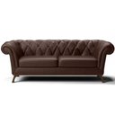 Ver imagem 2 de Sofá 3 Lugares Para Sala de Estar Império 210 cm D02 Corano Marrom C-34 - Lyam Decor