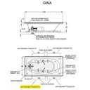 Ver imagem 2 de Banheira Hidromassagem Jacuzzi Gina 1,79m x 89cm x 47cm - 07 Jatos P3