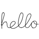 Ver imagem 1 de Letreiro Decorativo Hello em Metal 13CMX29,5cm Mart Collection