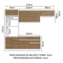 Ver imagem 4 de Armário de Cozinha Completa 270cm Branco/Rustic Glamy Madesa 15