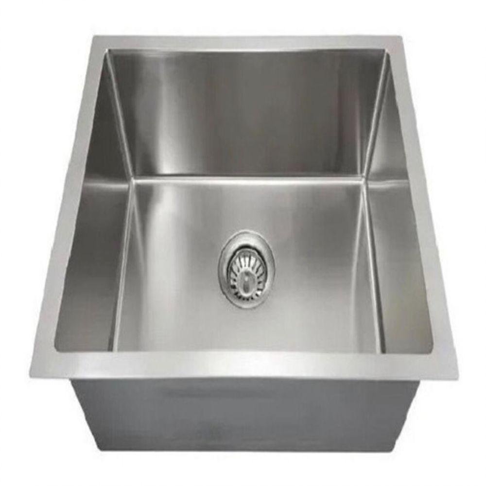 Cuba de Inox 35 X 35 Quadrada Escovada Embutida - 3