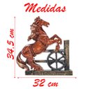 Ver imagem 2 de Porta Chaves Cavalo Crioulo 34,5cm