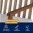 Ver imagem 5 de Banco Jardim Madeira Maciça Gurupi CabeCasa MadeiraOriginals