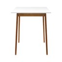 Ver imagem 3 de Mesa Alta Bistrô Caribe Madeira Maciça Tampo Mdf Laqueado - Amêndoa - Tampo 80x80cm Branco