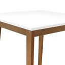 Ver imagem 4 de Mesa Alta Bistrô Caribe Madeira Maciça Tampo Mdf Laqueado - Amêndoa - Tampo 80x80cm Branco