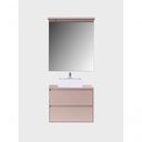 Ver imagem 5 de Gabinete para Banheiro com Cuba e Espelheira com Led 80cm Mdf Rosa Dubai - On Móveis