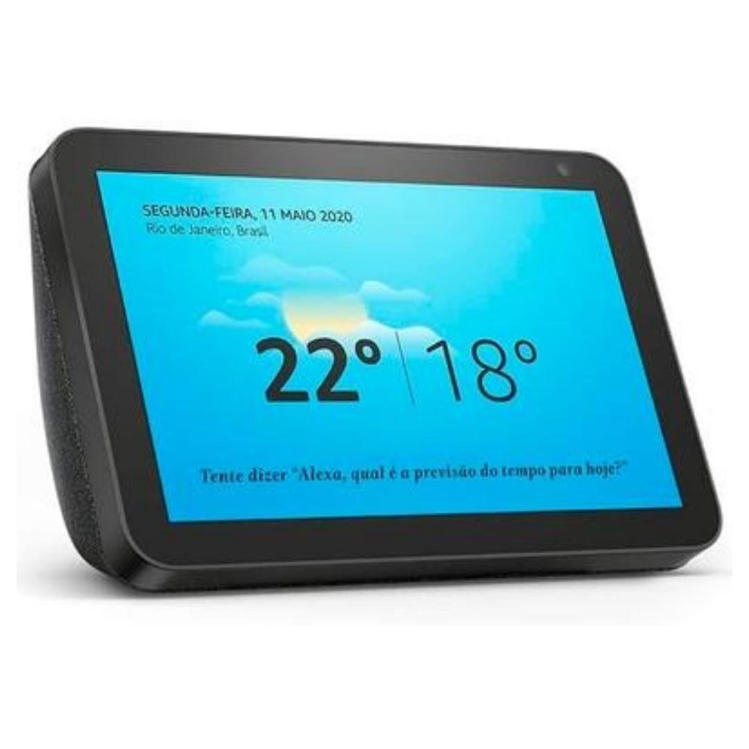 Caixa de Som Echo Show 8 1 Gen com Assistente de Voz Alexa Tela 8