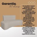 Ver imagem 6 de Sofá Forma Orgânico 3 Lugares Recepção Sala Curvo Escritório Cinza Escuro