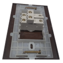Ver imagem 2 de Conjunto 4x2 Linha Marrom Sleek Alto Brilho