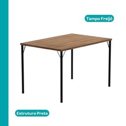 Conjunto Sala de Jantar 6 Cadeiras Santiago Carraro Freijó Preto - 9