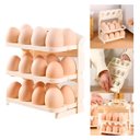 Ver imagem 2 de Porta Ovos Dobrável Organizador Geladeira 24 Ovos 3 Andares