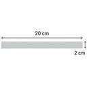Ver imagem 3 de Kit 10 Puxadores Linear Reto Cinza Móveis 20cm Libero Nuovo Torralba Cômoda Guarda Roupa