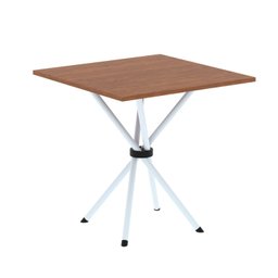 Conjunto de Mesa Tubular 70x70cm Tampo em Mdf 4 Cadeiras Sara - 5