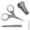Kit Manicure Infantil Bebê Com Estojo Cortador de Unha Tesoura Lixa A Partir do Nascimento Premium - 5