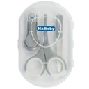 Ver imagem 1 de Kit Manicure Infantil Bebê Com Estojo Cortador de Unha Tesoura Lixa A Partir do Nascimento Premium