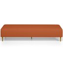 Ver imagem 3 de Puff Decorativo Sala de Estar Bali W01 Pés Palito 210x60cm Tecido Terracota - Lyam Decor