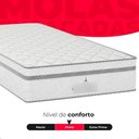 Ver imagem 6 de Cama Box Solteiro + Colchão Paris Molas Ensacadas Branco Couro Branco/branco
